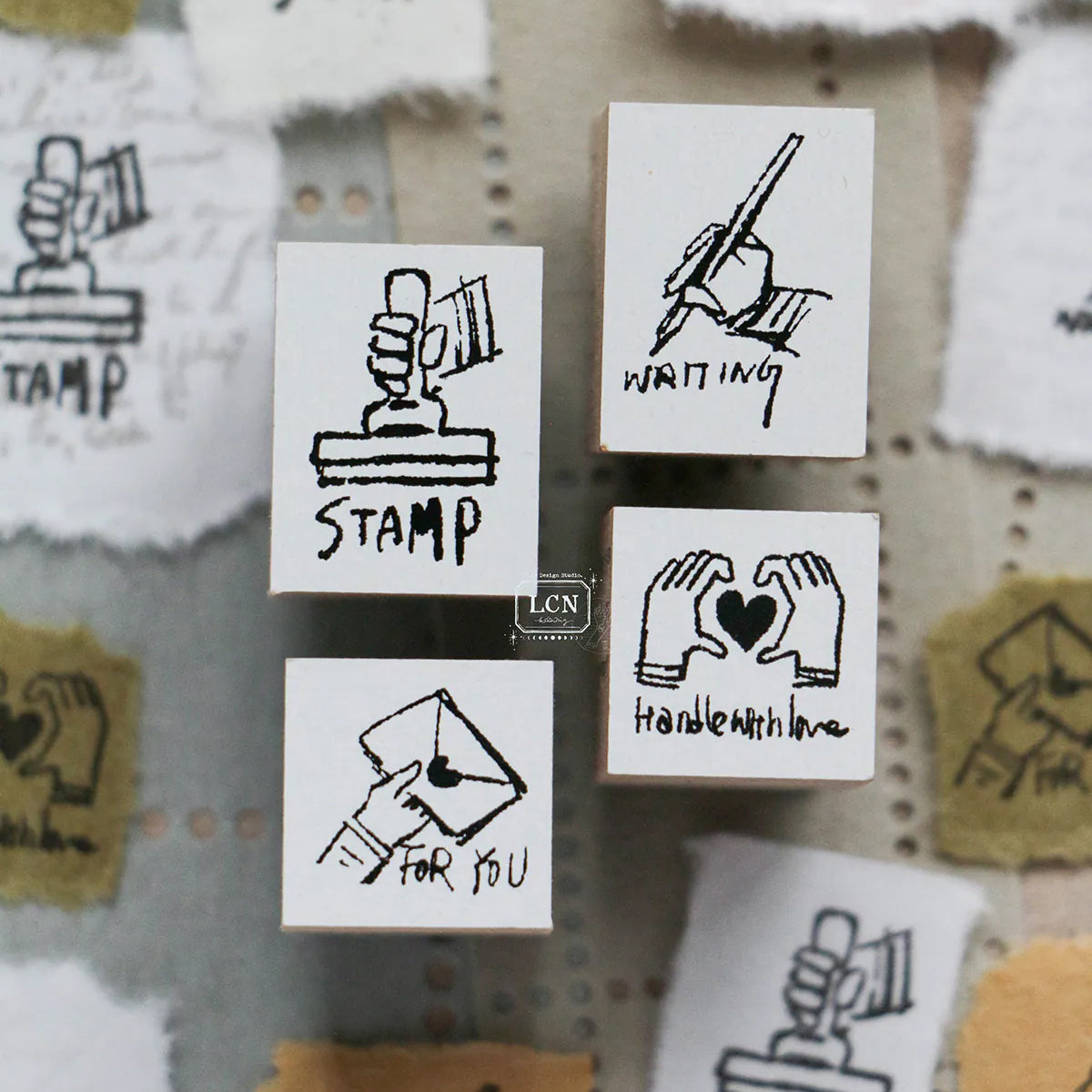 LCN Design Studio: Tiny Signs Rubber Stamps Set