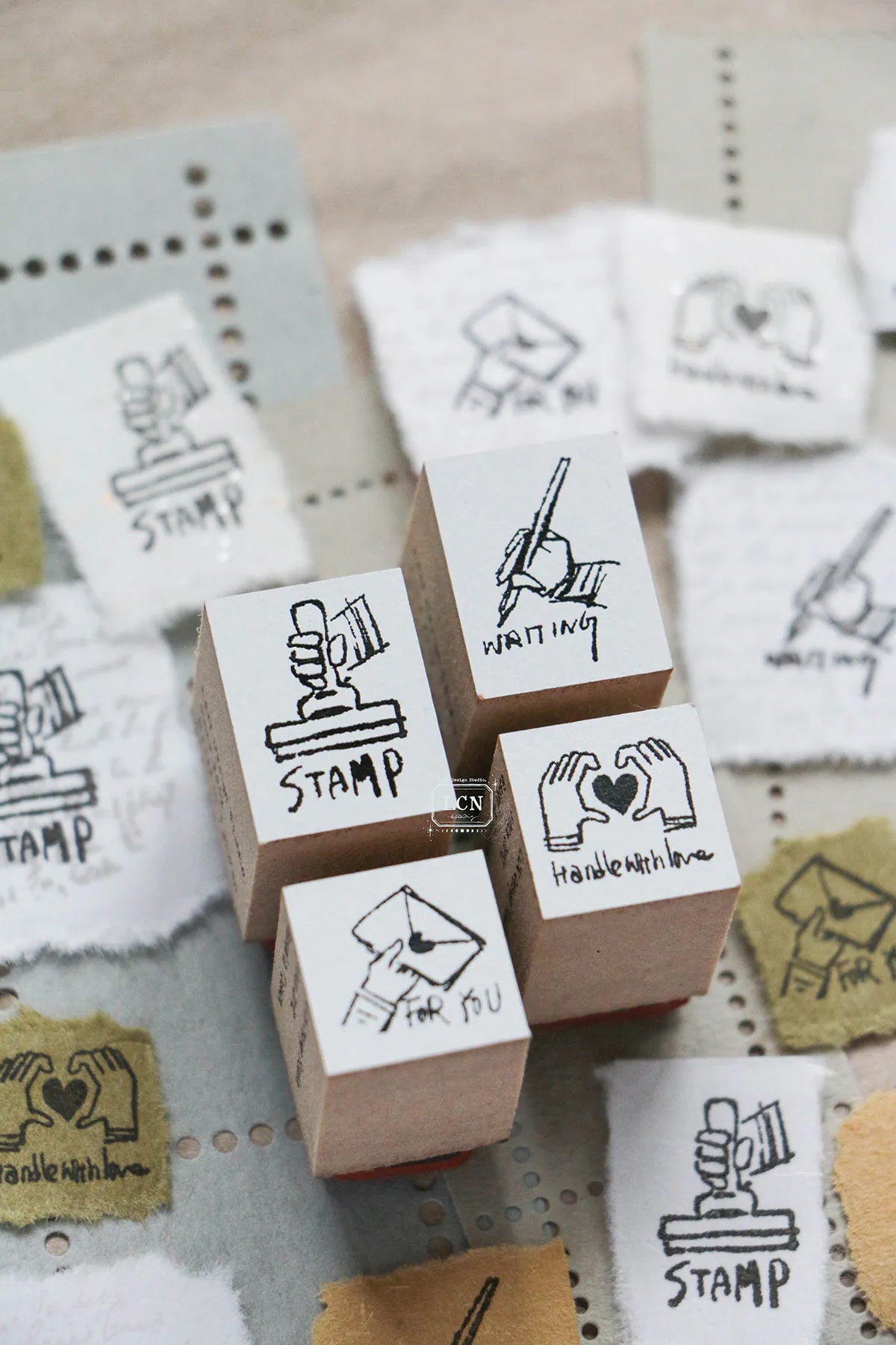 LCN Design Studio: Tiny Signs Rubber Stamps Set