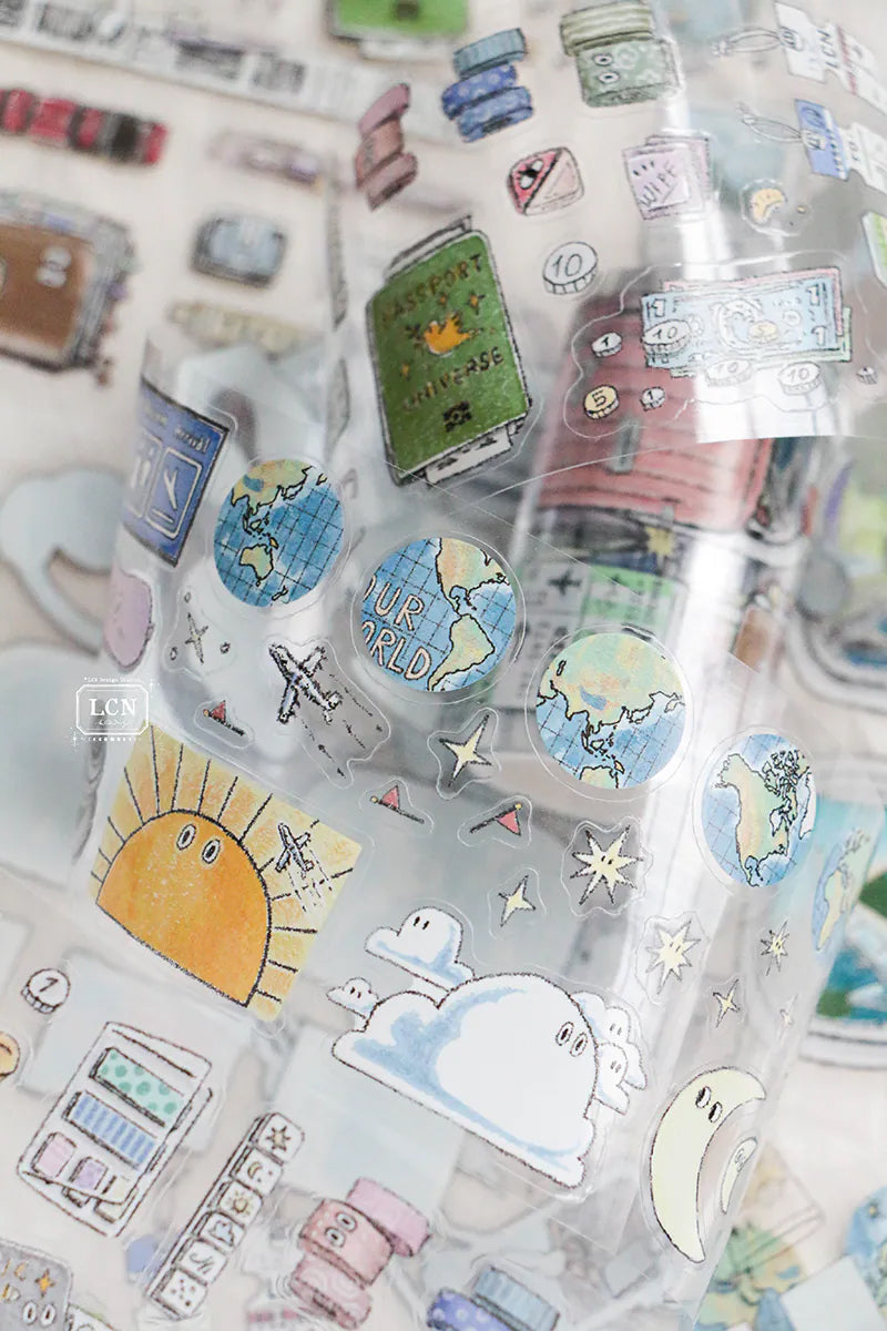 LCN Design Studio: Travel Essentials Kiss-Cut PET Tape