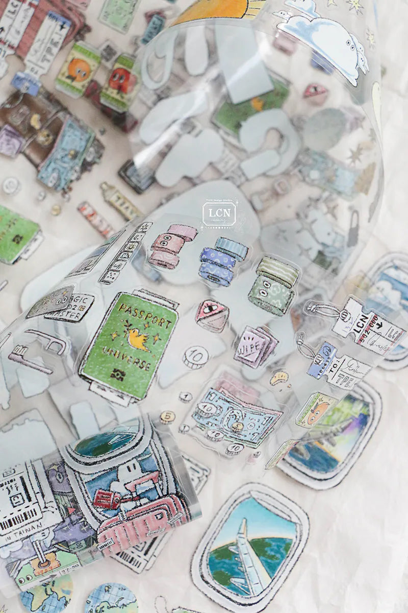 LCN Design Studio: Travel Essentials Kiss-Cut PET Tape
