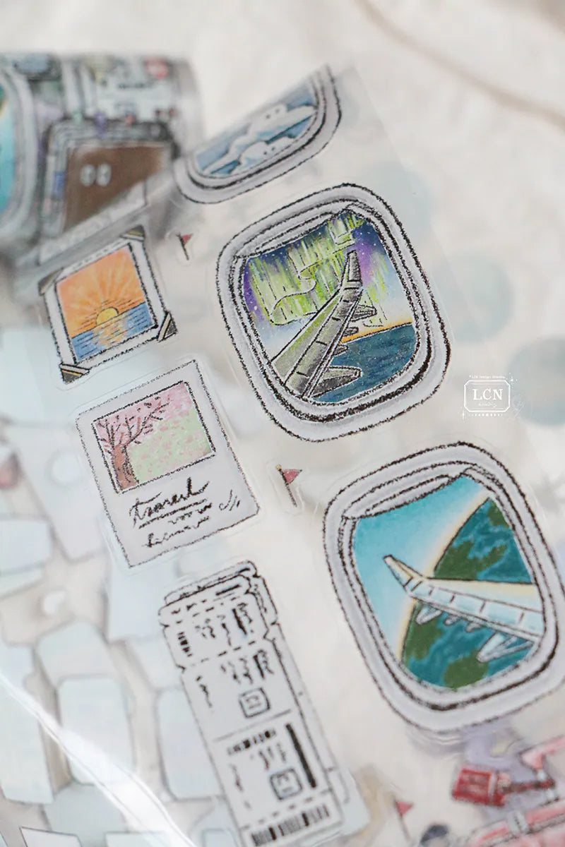LCN Design Studio: Travel Essentials Kiss-Cut PET Tape
