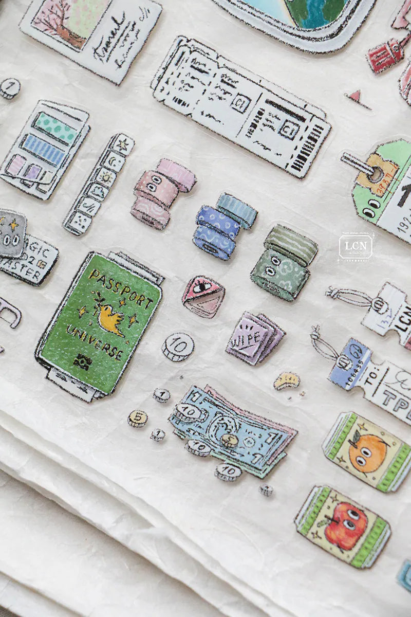 LCN Design Studio: Travel Essentials Kiss-Cut PET Tape