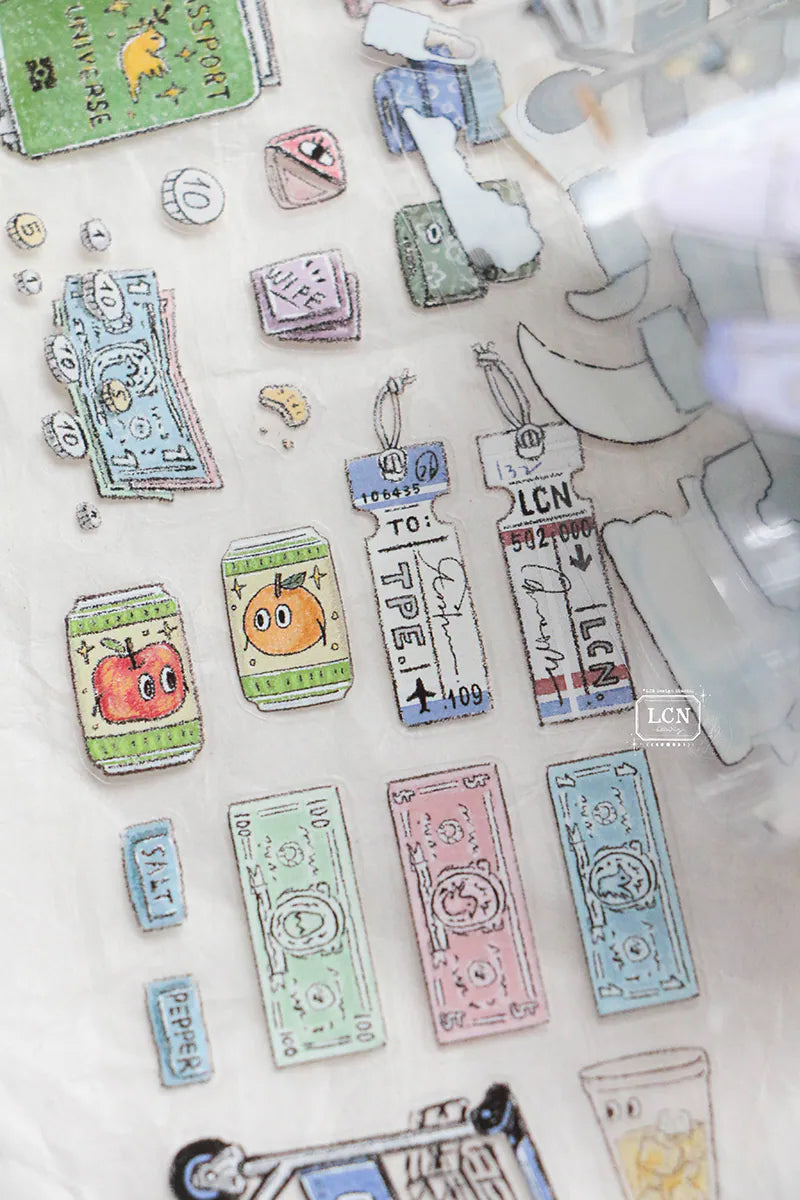 LCN Design Studio: Travel Essentials Kiss-Cut PET Tape