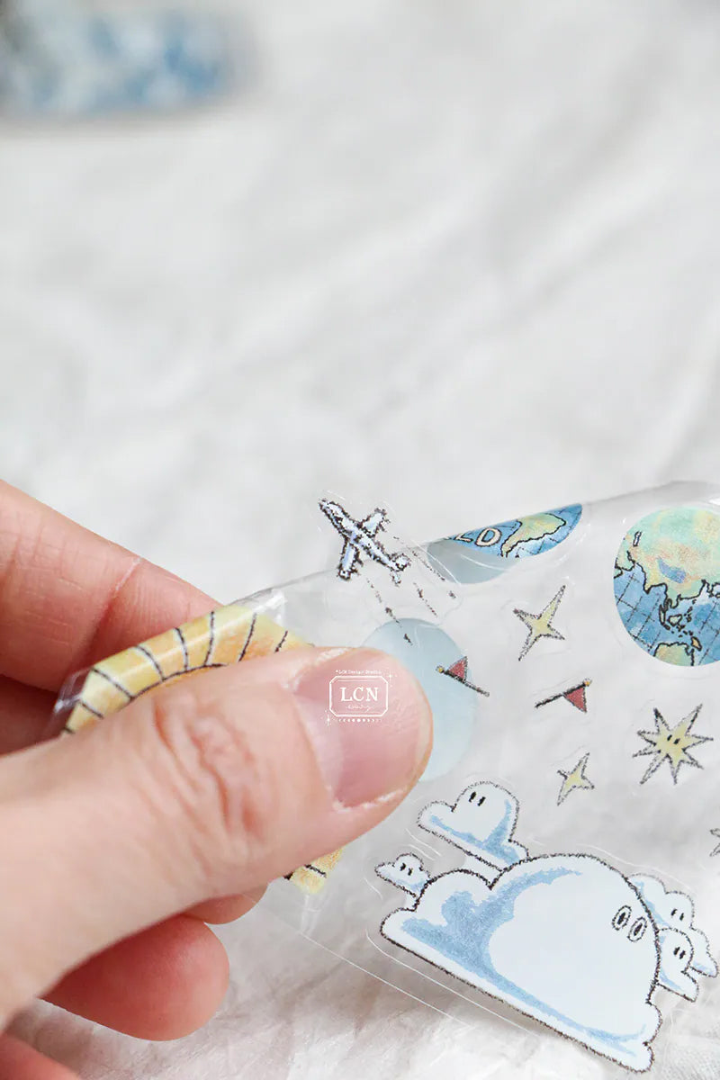 LCN Design Studio: Travel Essentials Kiss-Cut PET Tape
