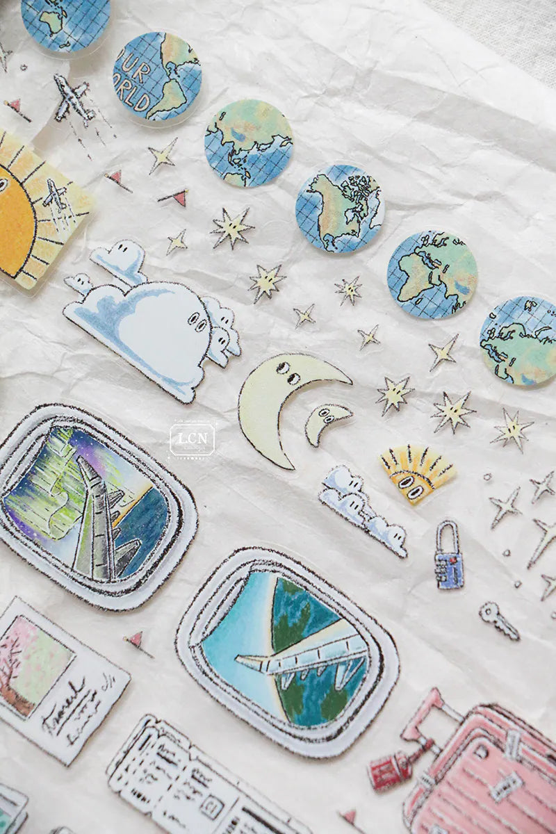 LCN Design Studio: Travel Essentials Kiss-Cut PET Tape