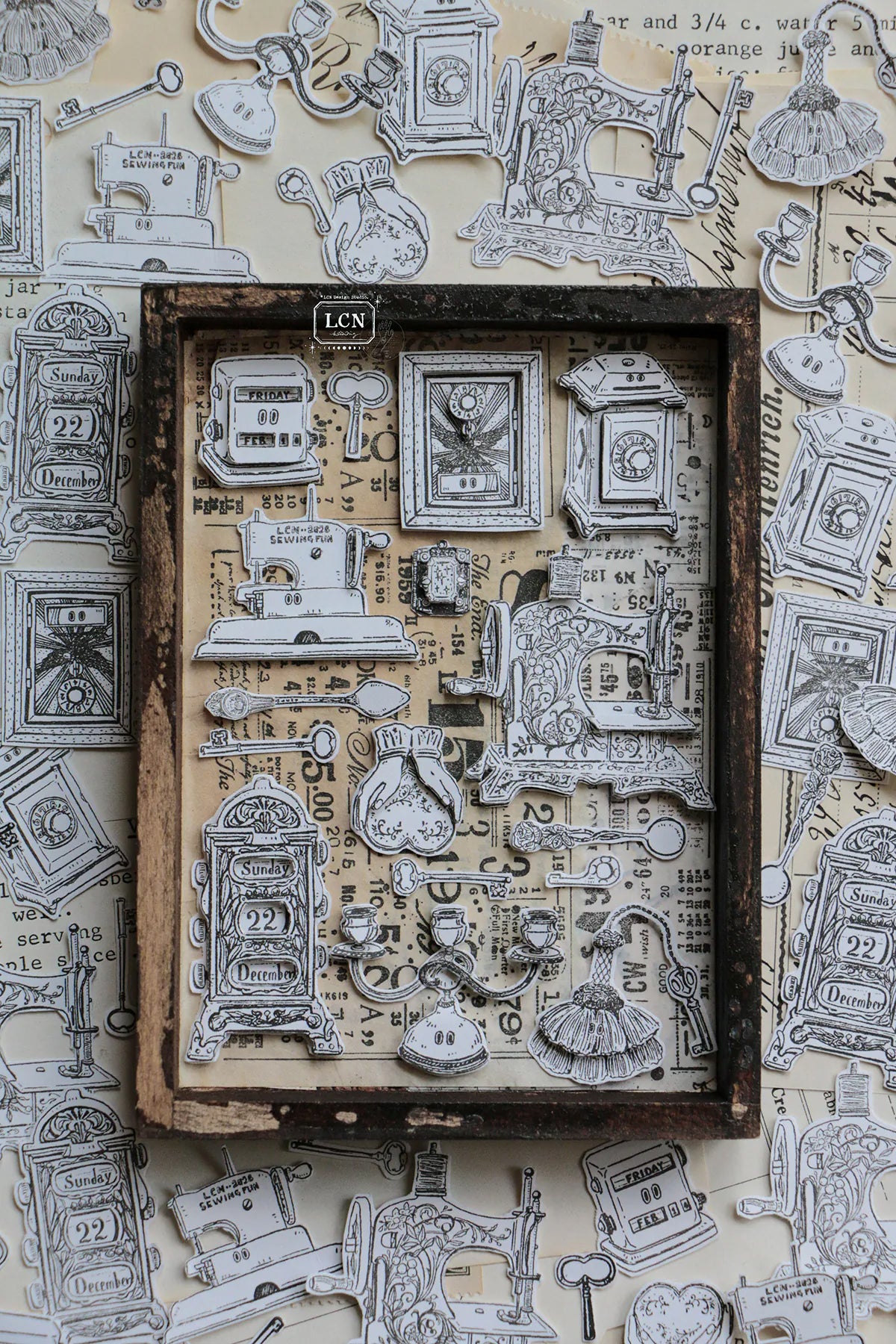 LCN Design Studio: Treasure Hunt Acrylic Stamps Set