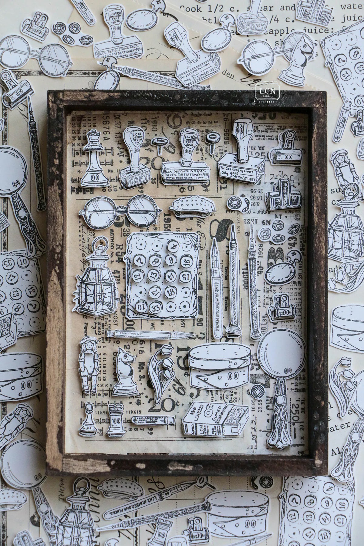 LCN Design Studio: Treasure Hunt Acrylic Stamps Set