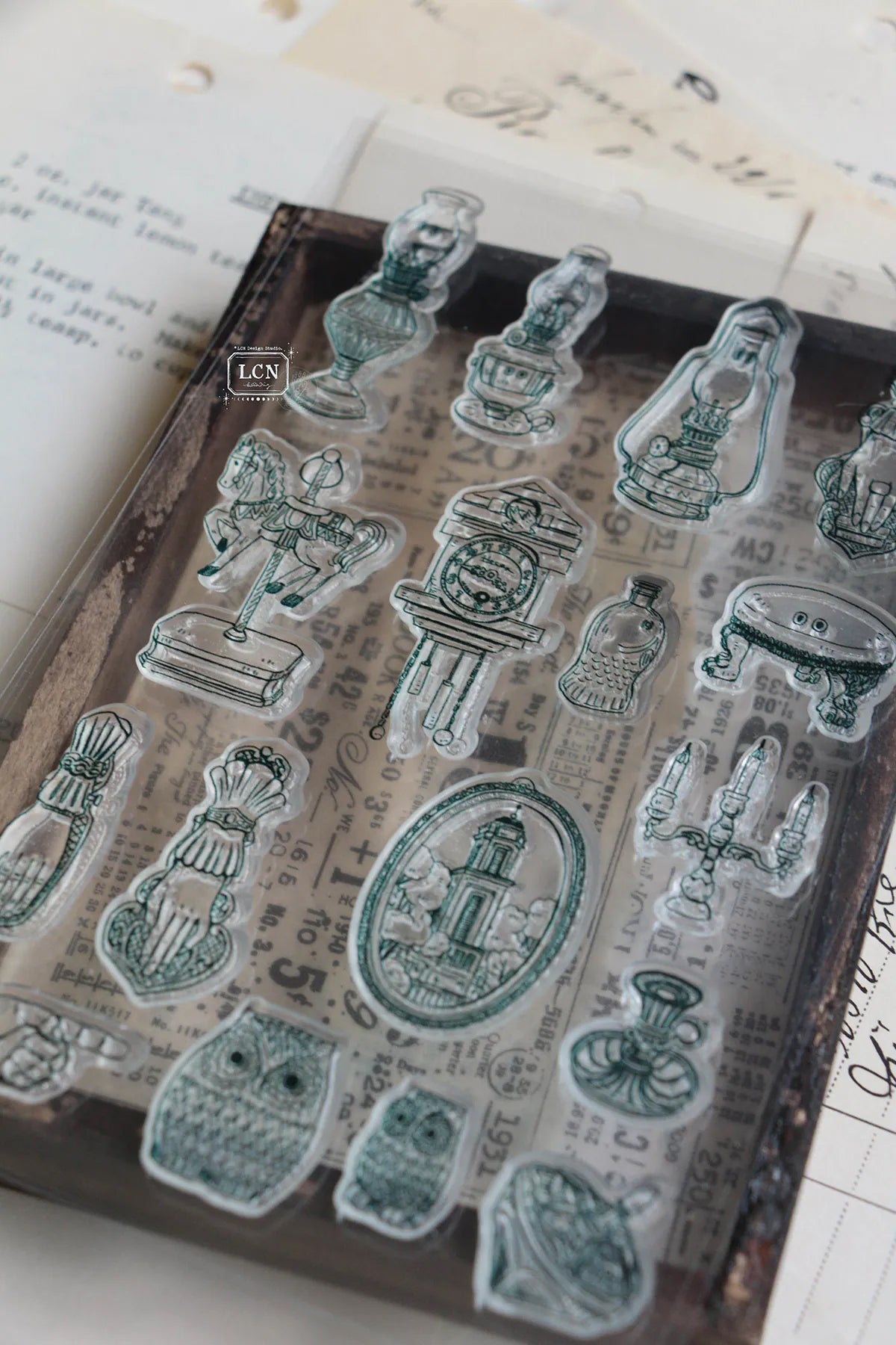 LCN Design Studio: Treasure Hunt Acrylic Stamps Set