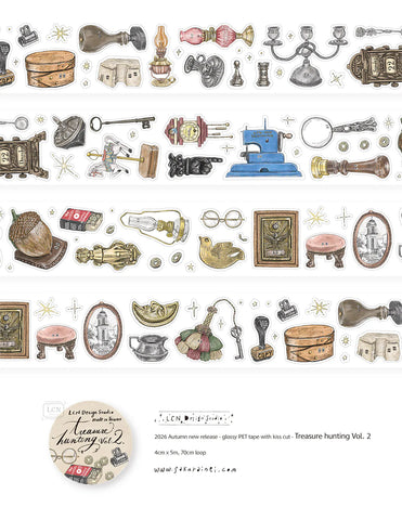 LCN Design Studio: Treasure Hunting VOL 2 Kiss-Cut PET Tape