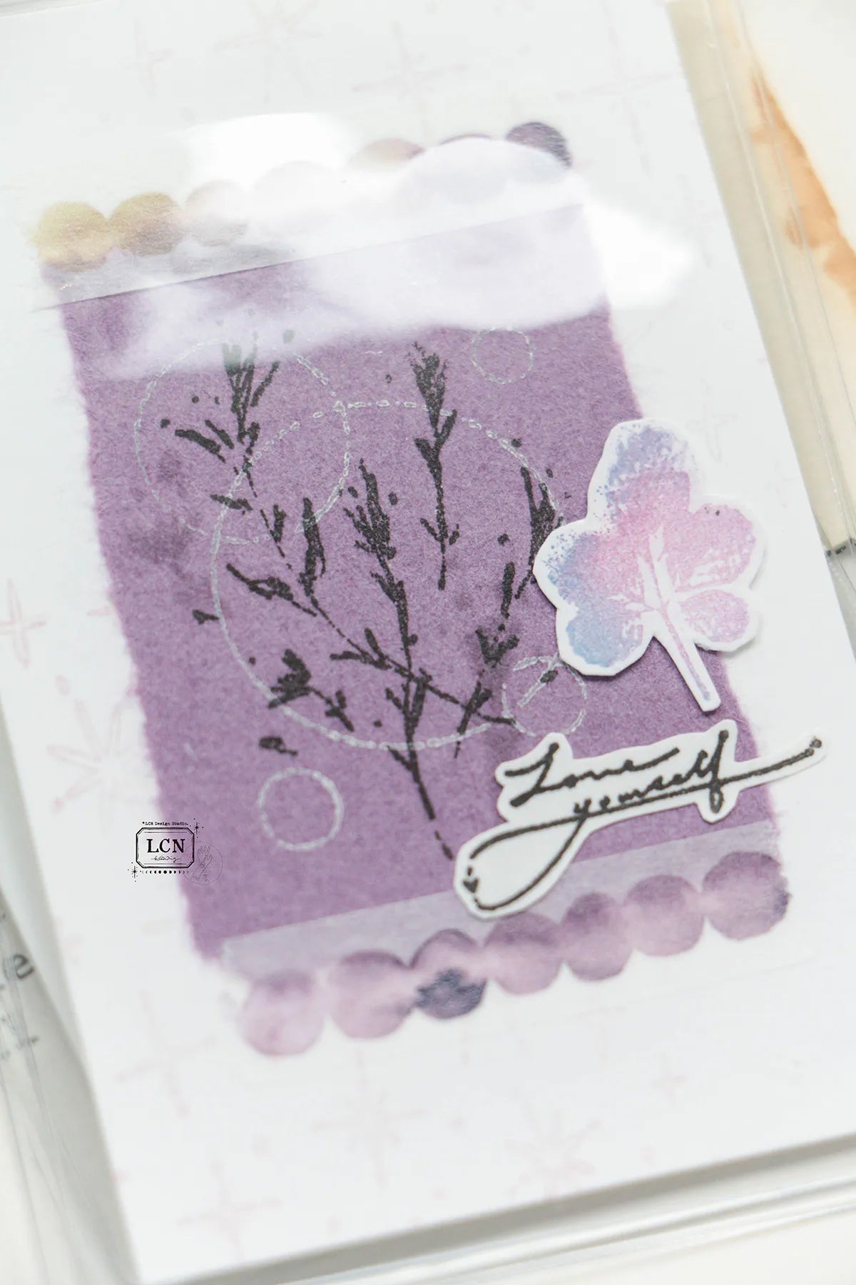 LCN Design Studio: Wild Flowers Rubber Stamps Set