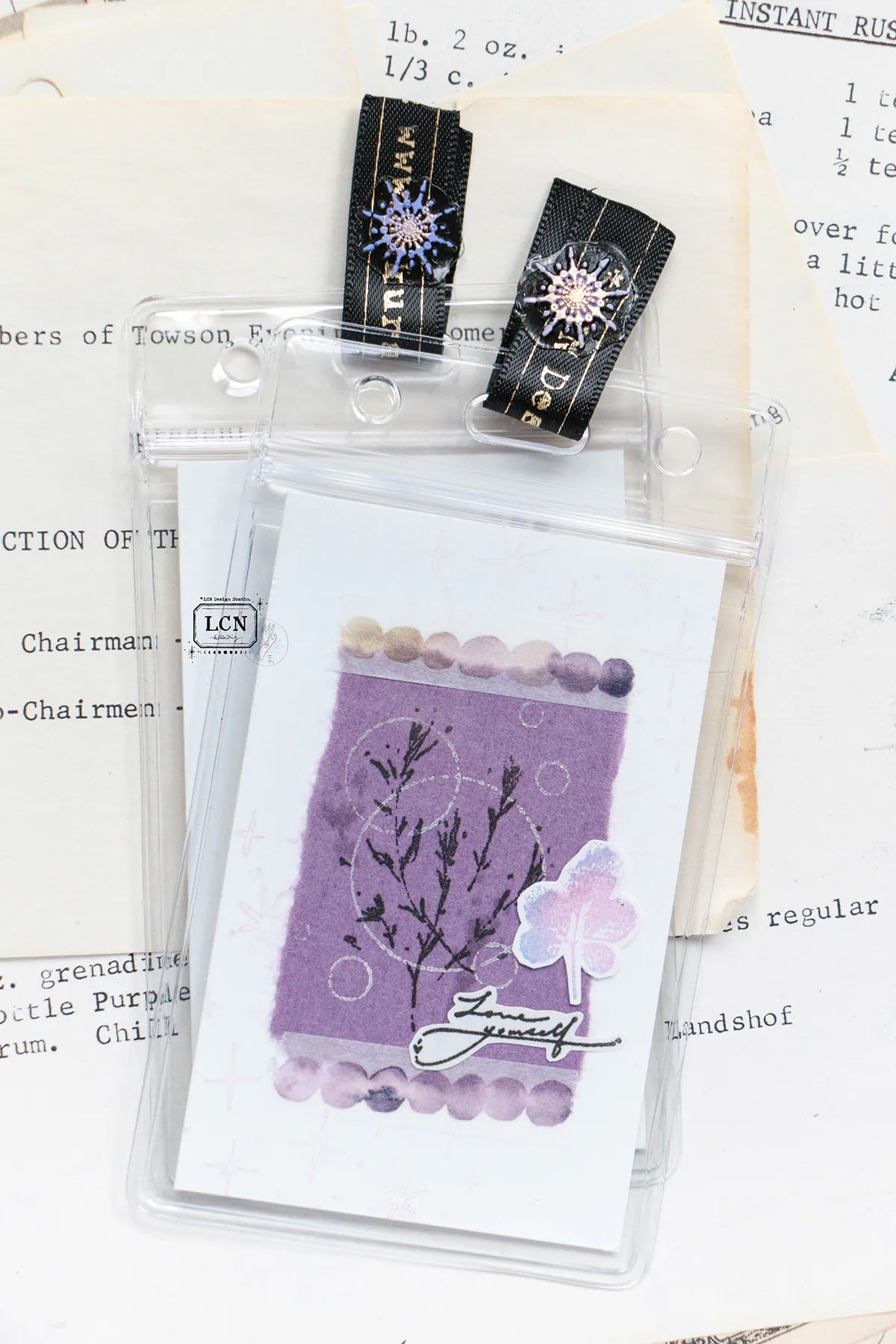 LCN Design Studio: Wild Flowers Rubber Stamps Set