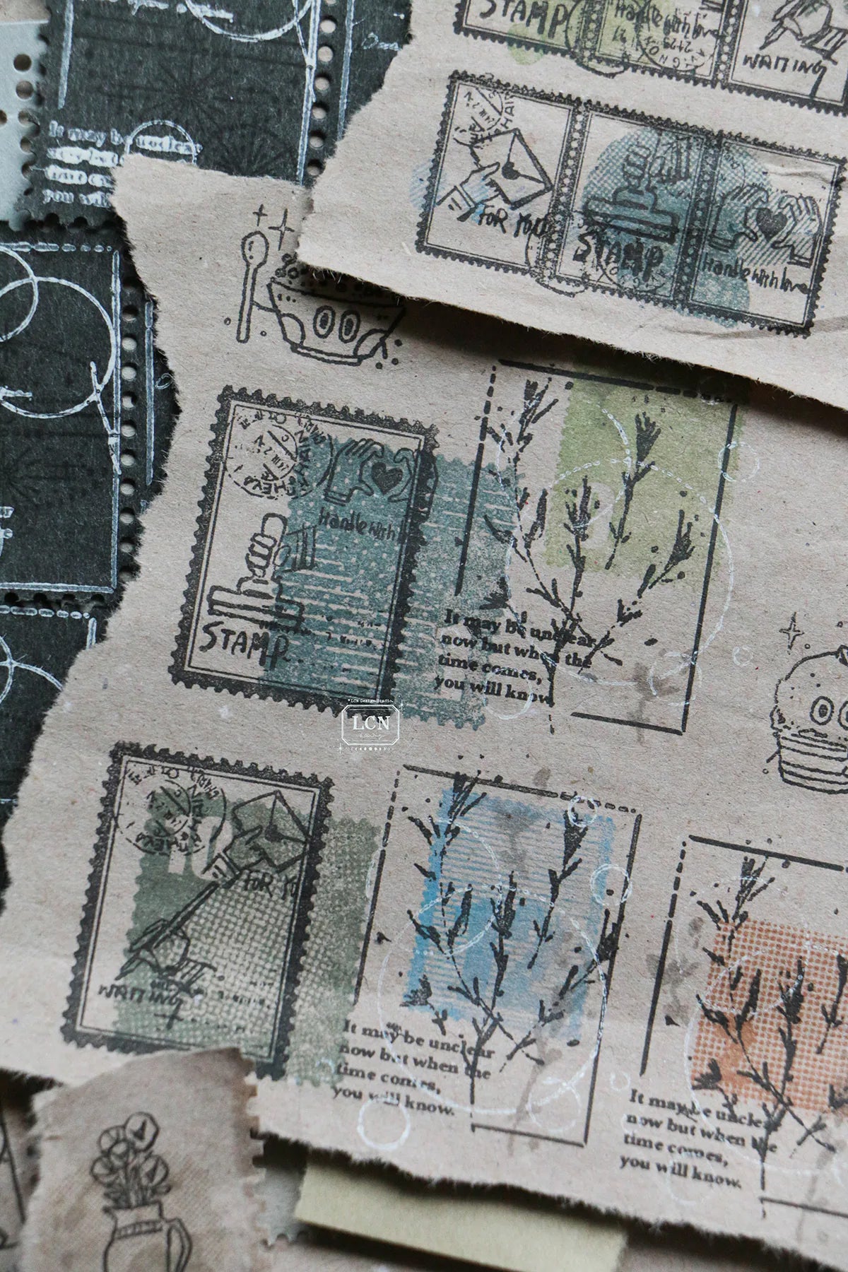LCN Design Studio: Wild Flowers Rubber Stamps Set
