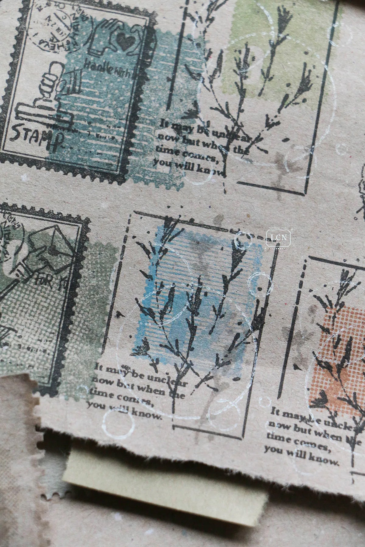 LCN Design Studio: Wild Flowers Rubber Stamps Set