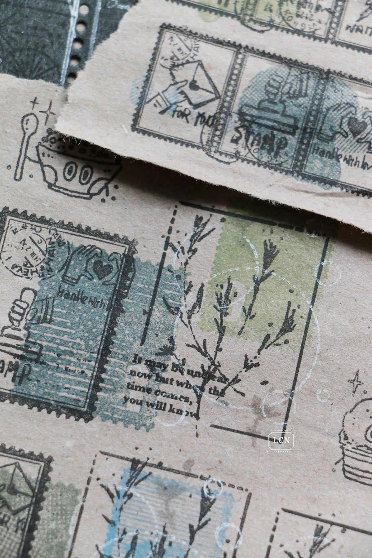 LCN Design Studio: Wild Flowers Rubber Stamps Set