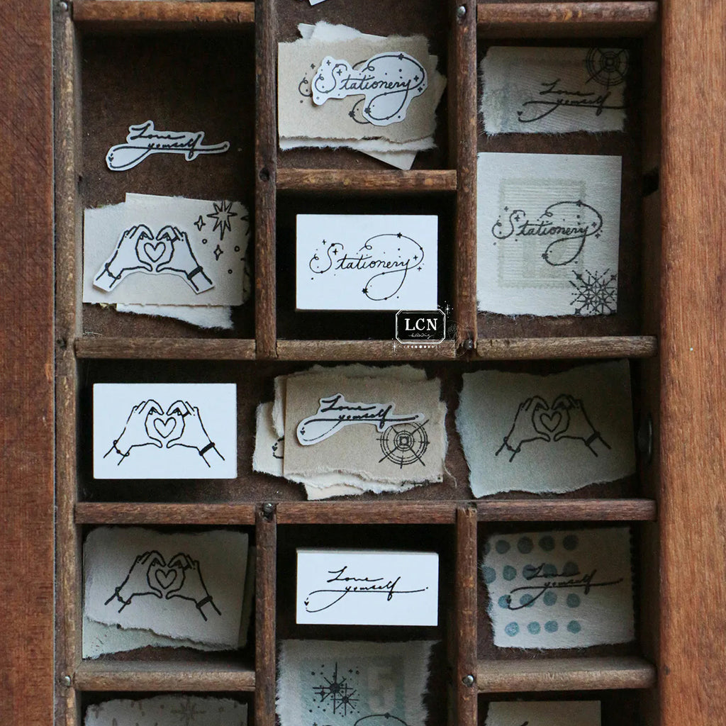 LCN Design Studio: Words Rubber Stamp