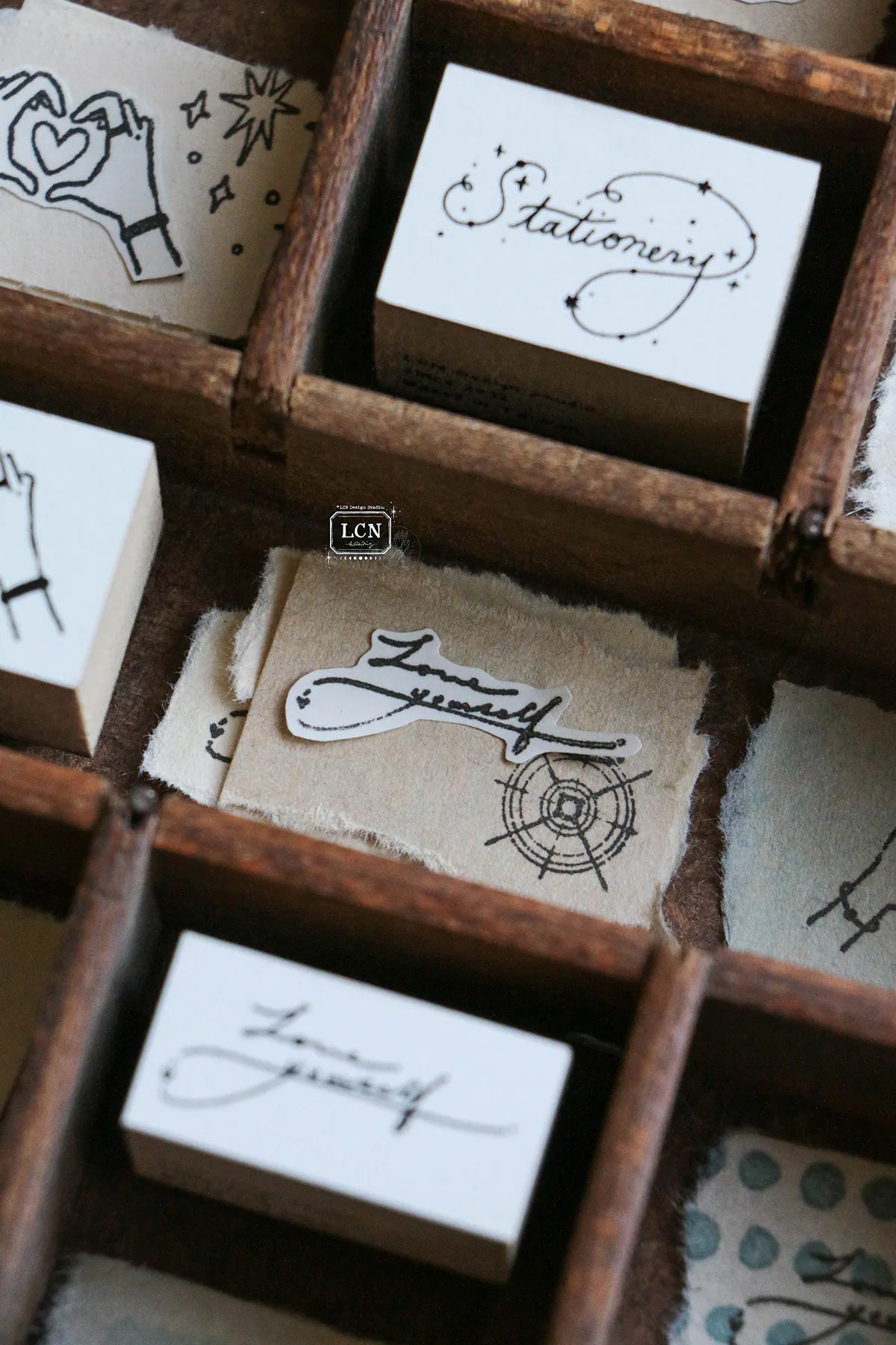 LCN Design Studio: Words Rubber Stamp