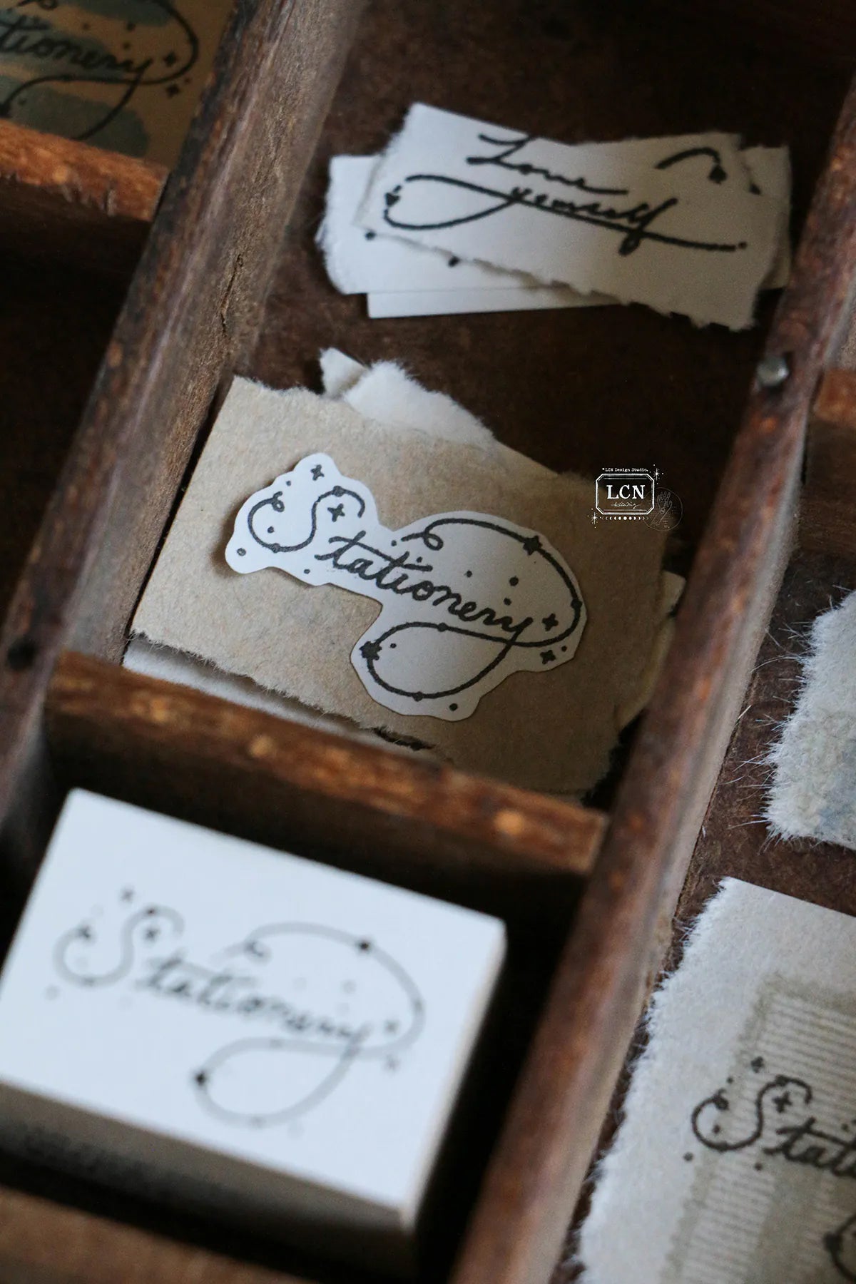 LCN Design Studio: Words Rubber Stamp