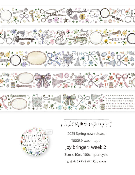 LCN Design Studio Tape Sample: Joy Bringer and Sticker Club