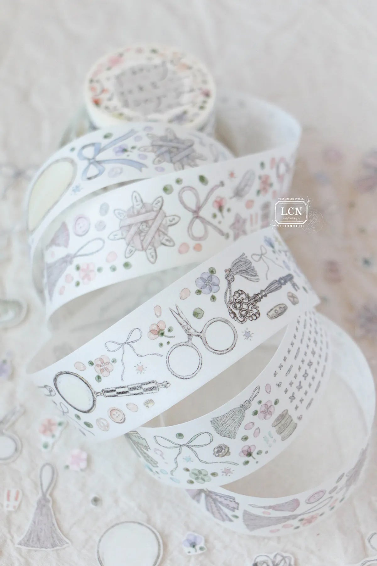 LCN Design Studio Tape Sample: Joy Bringer and Sticker Club