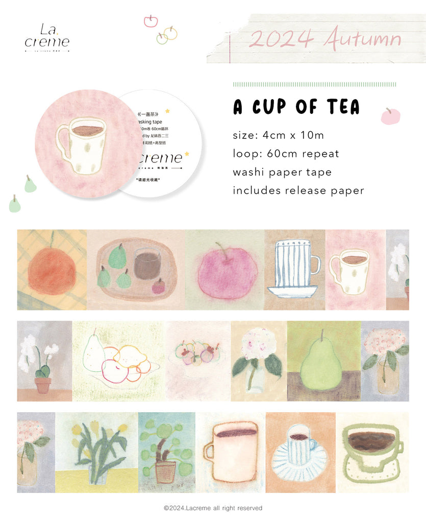 Lacreme Washi Tape: A Cup of Tea