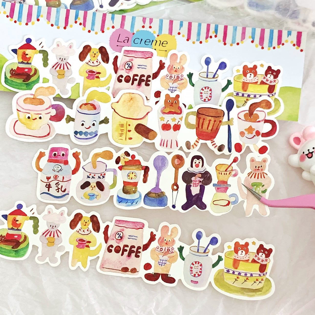 Lacreme Memo Paper: Watercolor Doodles