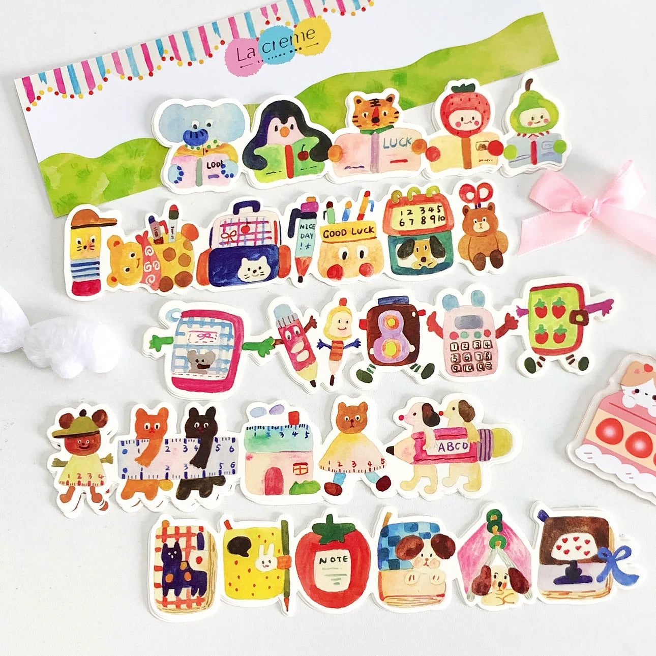 Lacreme Memo Paper: Watercolor Doodles