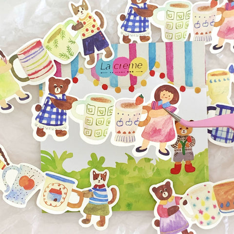 Lacreme Memo Paper: Watercolor Doodles