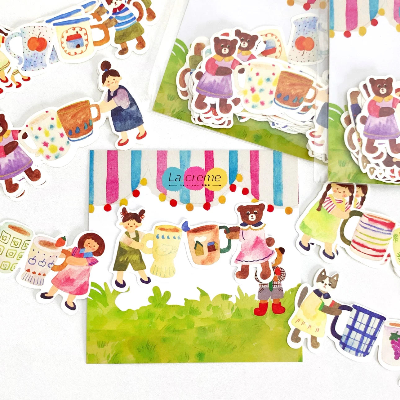 Lacreme Memo Paper: Watercolor Doodles