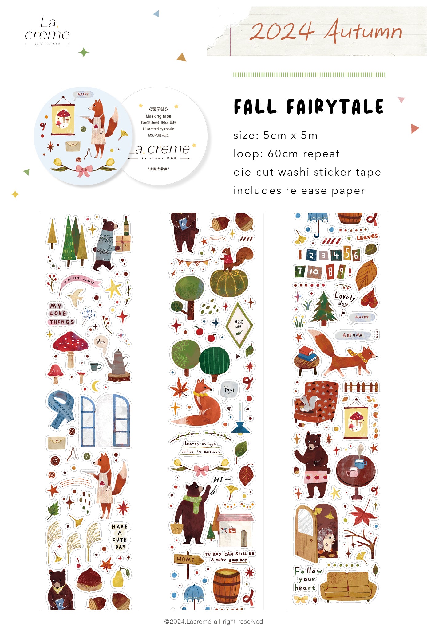 Lacreme Masking Tape: Fall Fairytale
