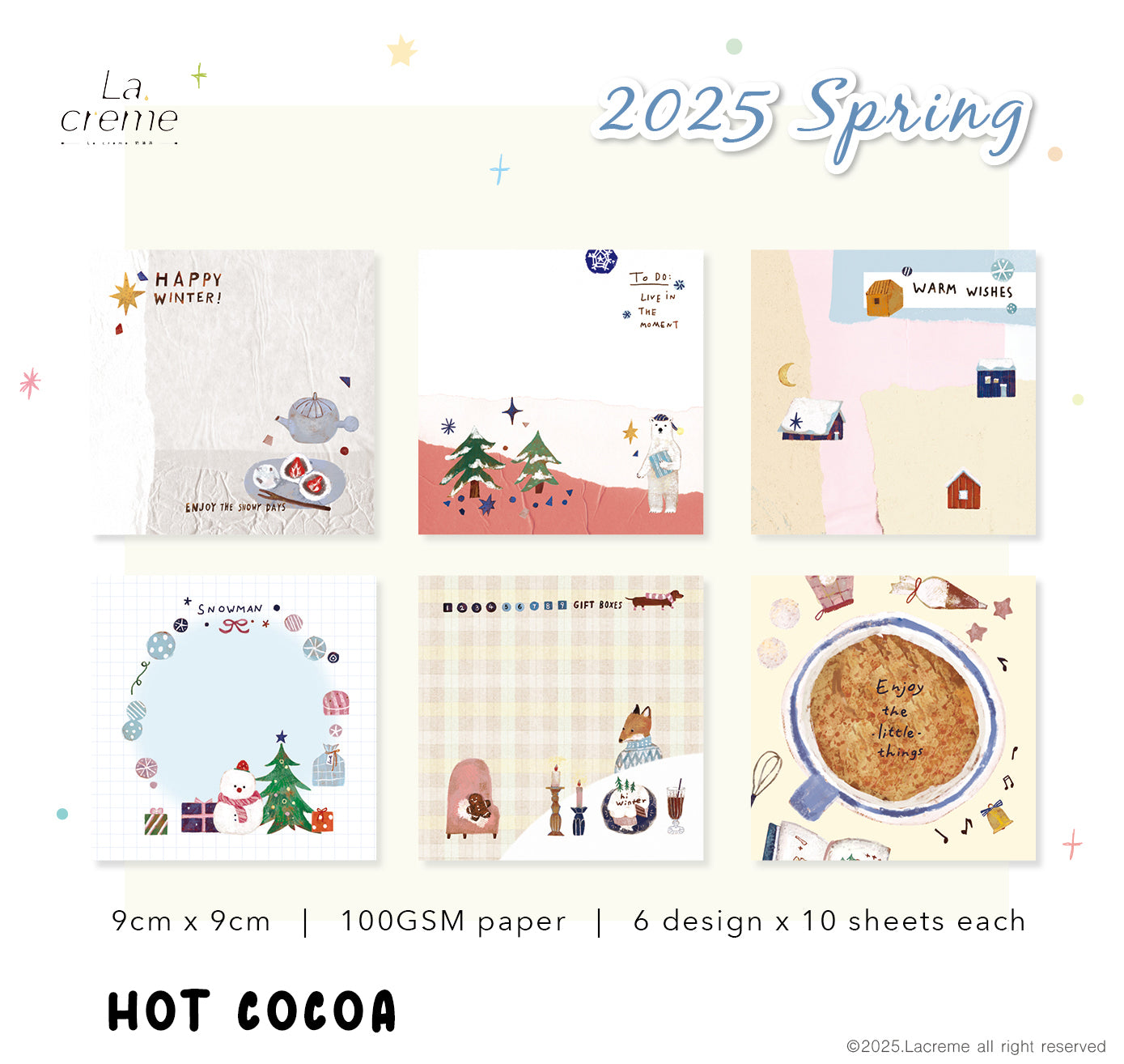 Lacreme Memo Pad: Hot Cocoa