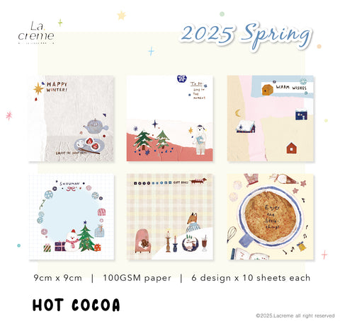 Lacreme Memo Pad: Hot Cocoa