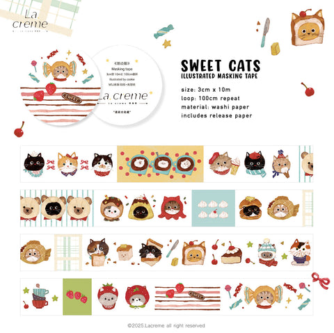 Lacreme Washi Tape: Sweet Cats