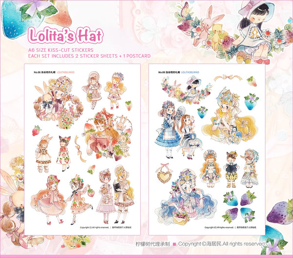 Lemontree Product: Lolita's Hat Stickers Sheet
