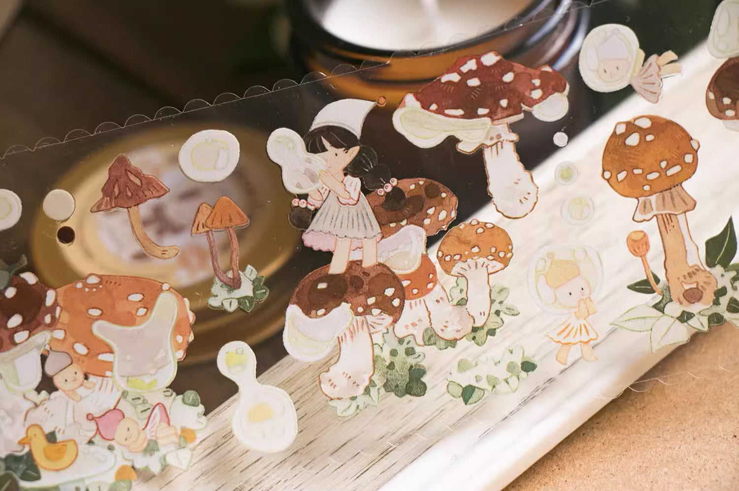 Lemontree Product Masking Tape: Mushroom Story