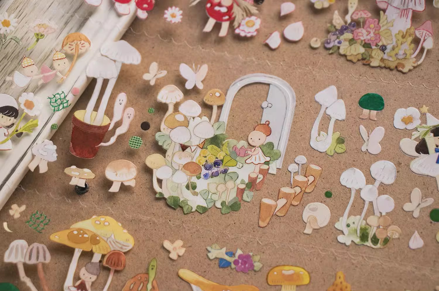 Lemontree Product Masking Tape: Mushroom Story