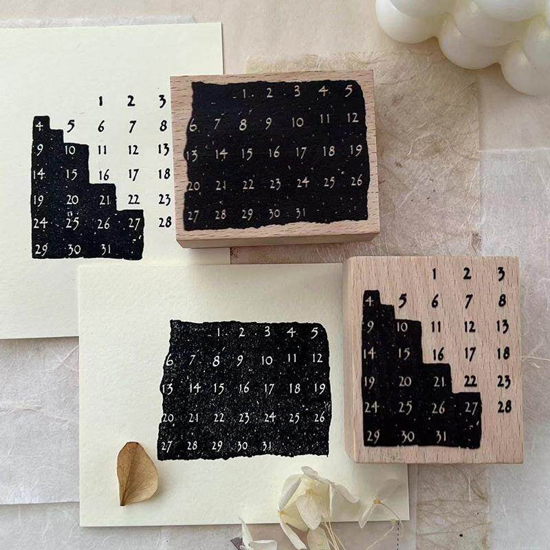 Cute Lemon Handmade Stamp: Calendar