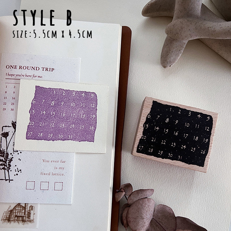 Cute Lemon Handmade Stamp: Calendar