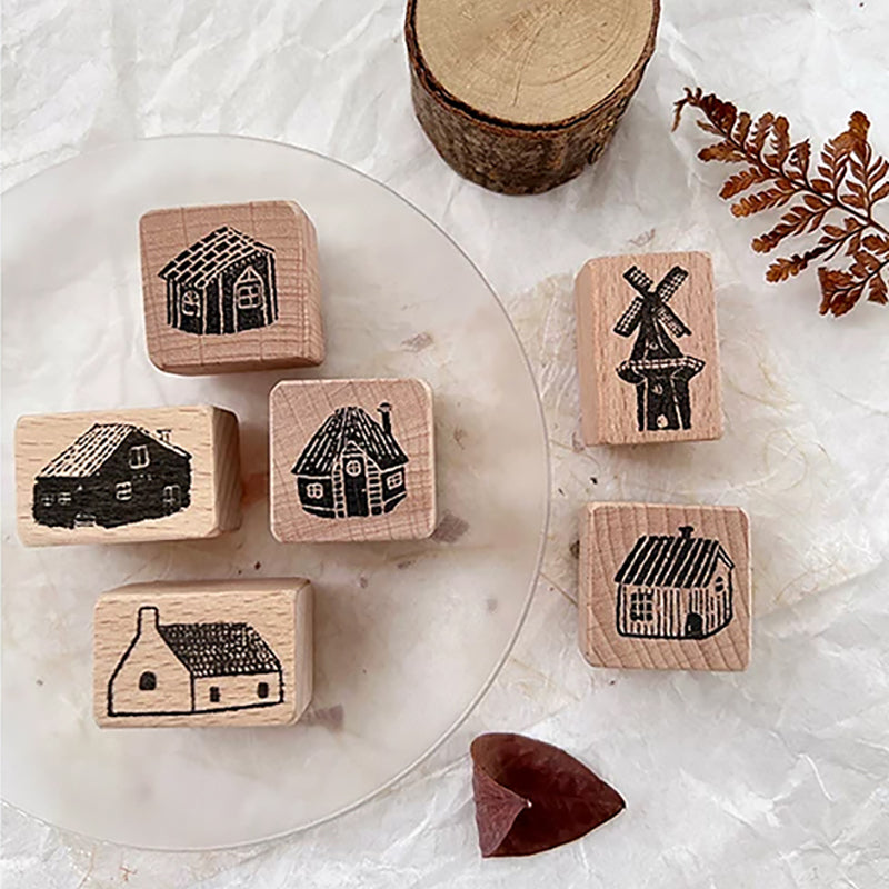Cute Lemon Handmade Stamp: Little House