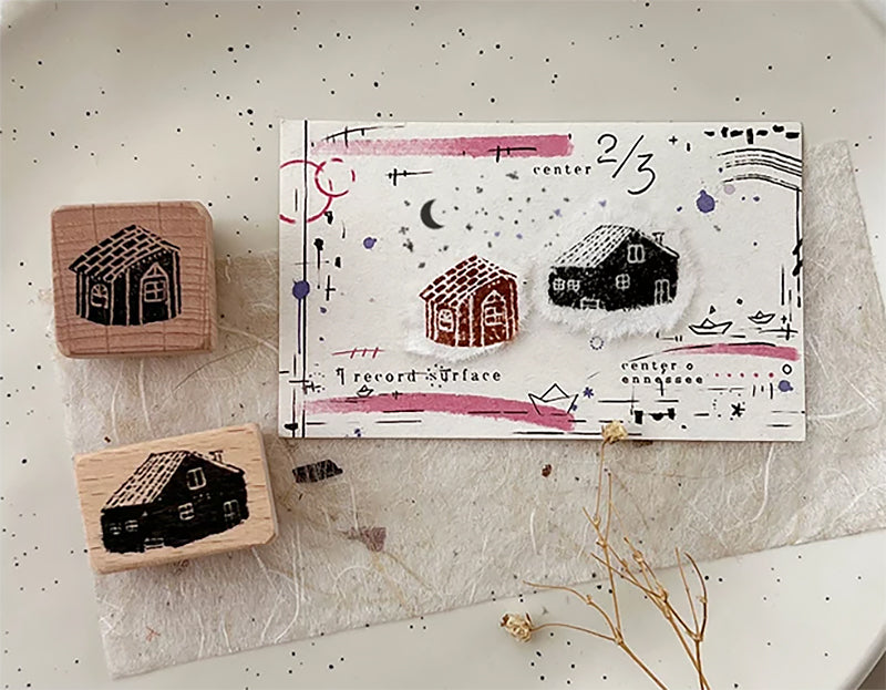 Cute Lemon Handmade Stamp: Little House