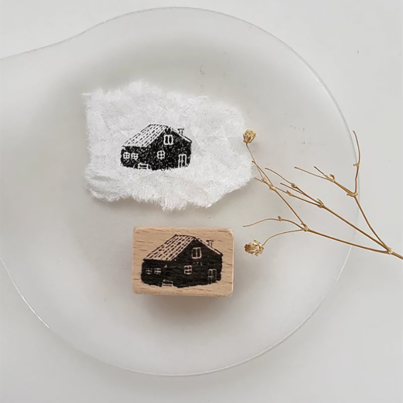 Cute Lemon Handmade Stamp: Little House