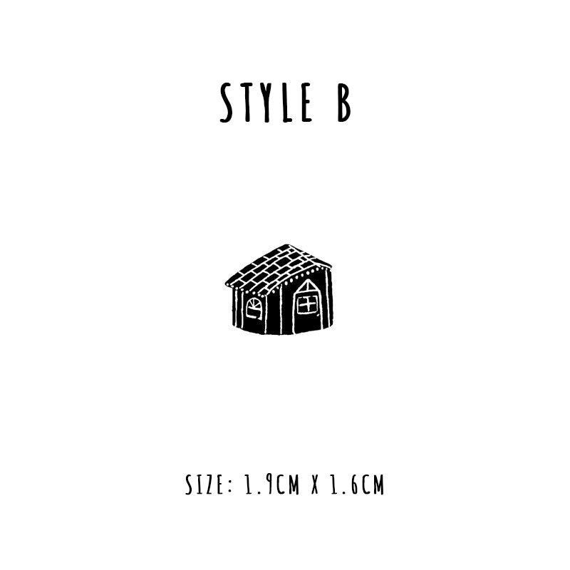 Cute Lemon Handmade Stamp: Little House