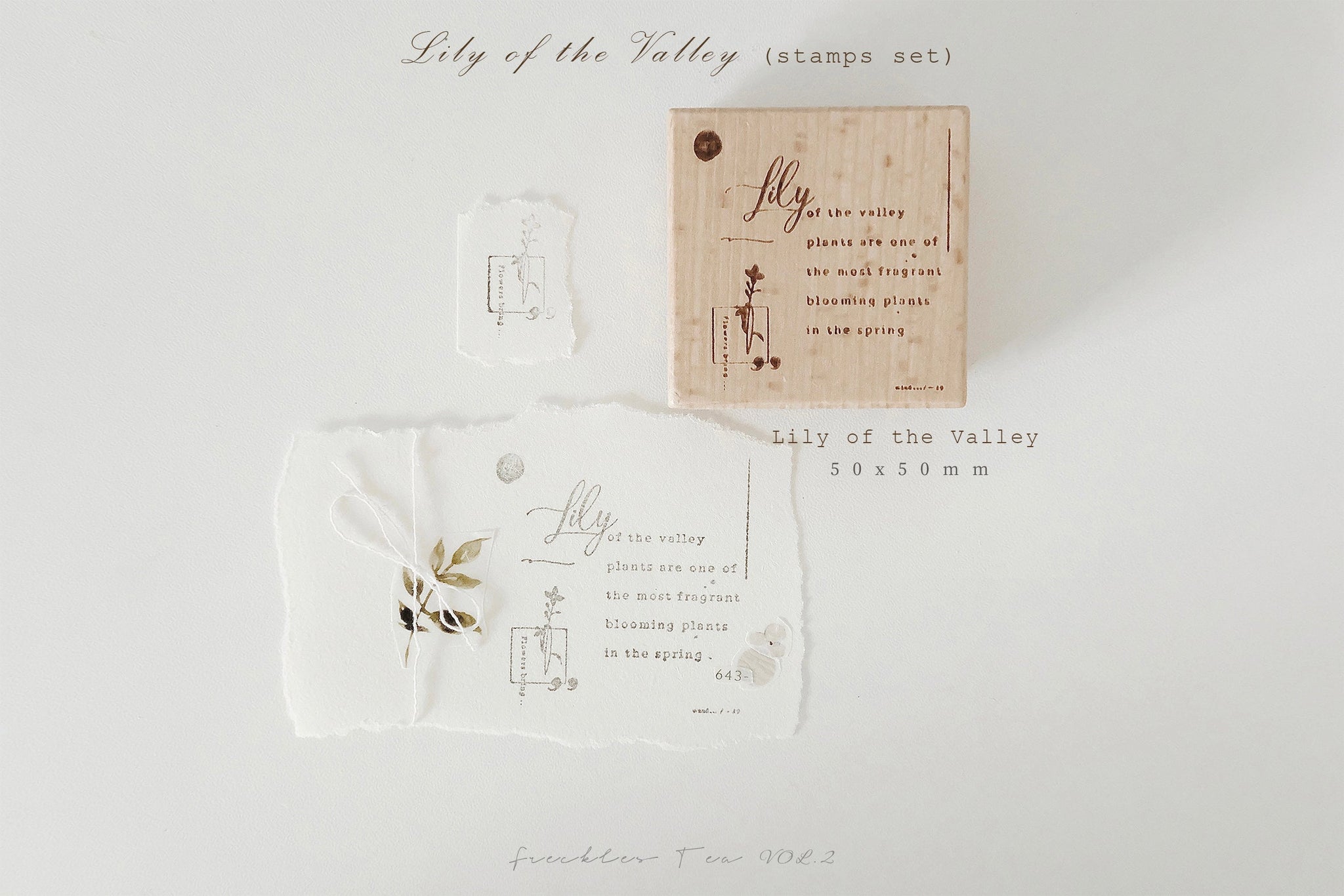 Freckles Tea Stamps Set: Lily of the Valley