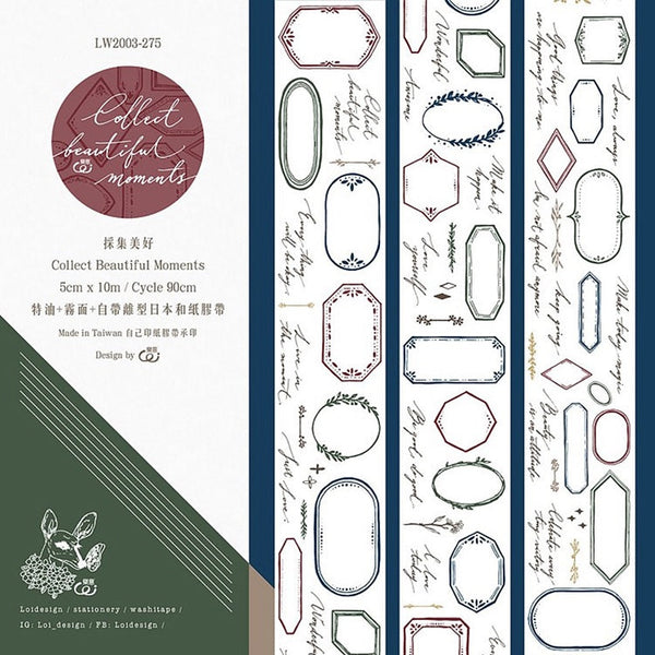 Loidesign Tape Sample: Collect Beautiful Moments - Label