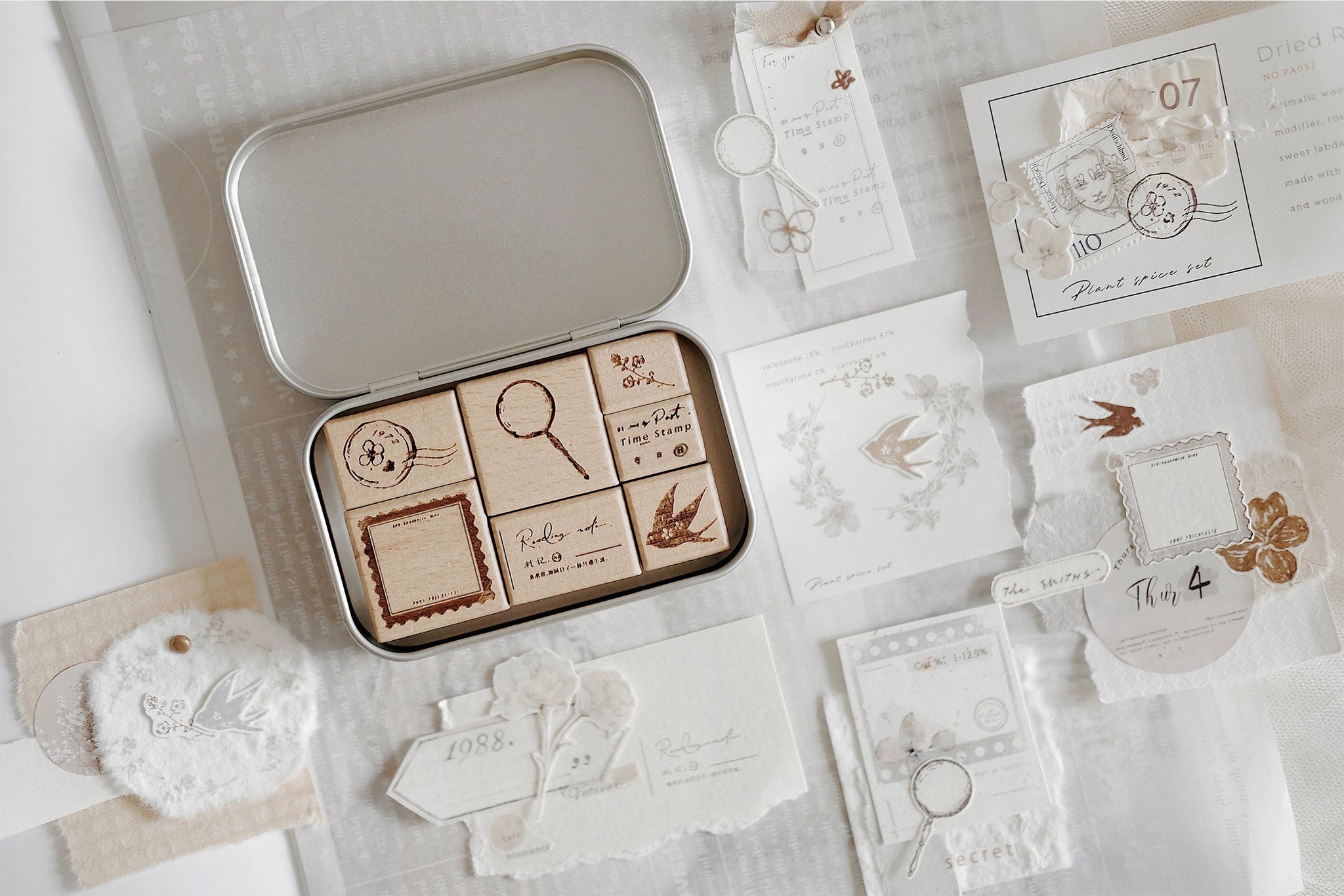Freckles Tea Mini Stamps Set: Love Letter