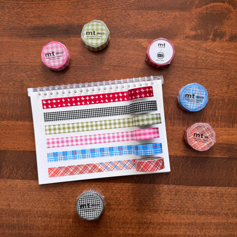 MT Plaid and Checker Pattern Washi Tapes