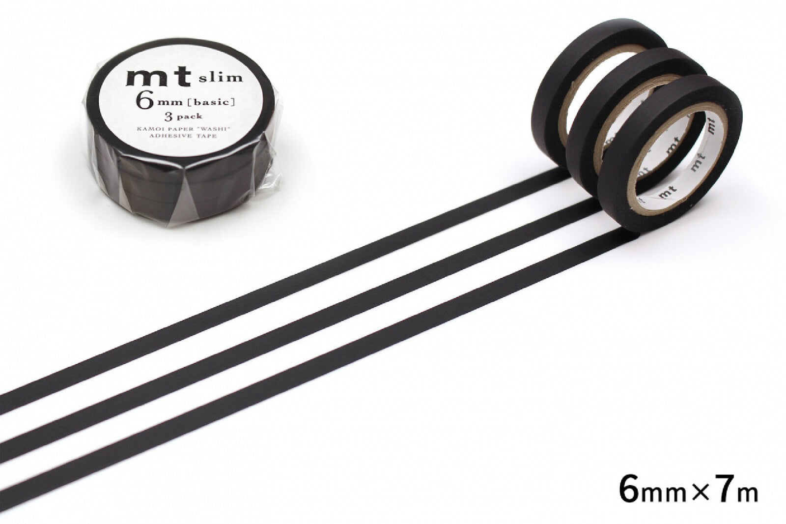 MT Slim Black Masking Tapes Set