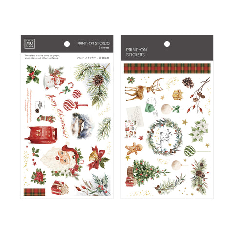 MU Lifestyle Christmas Print-On Stickers: 1027