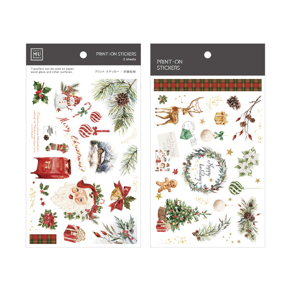 MU Lifestyle Christmas Print-On Stickers: 1027