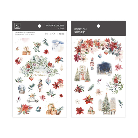 MU Lifestyle Christmas Print-On Stickers: 1030