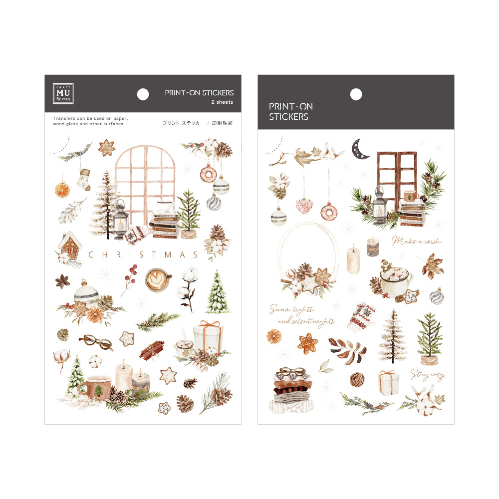 MU Lifestyle Christmas Print-On Stickers: 1032